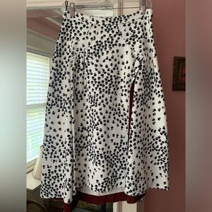 No. 21 floral midi skirt